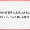 野球の背番号の意味はあるの？ポジションによる違いも解説！