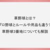 草野球とは？プロ野球とルールや用品も違う？草野球3番地についても解説