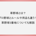 草野球とは？プロ野球とルールや用品も違う？草野球3番地についても解説